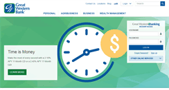 Desktop Screenshot of greatwesternbank.com